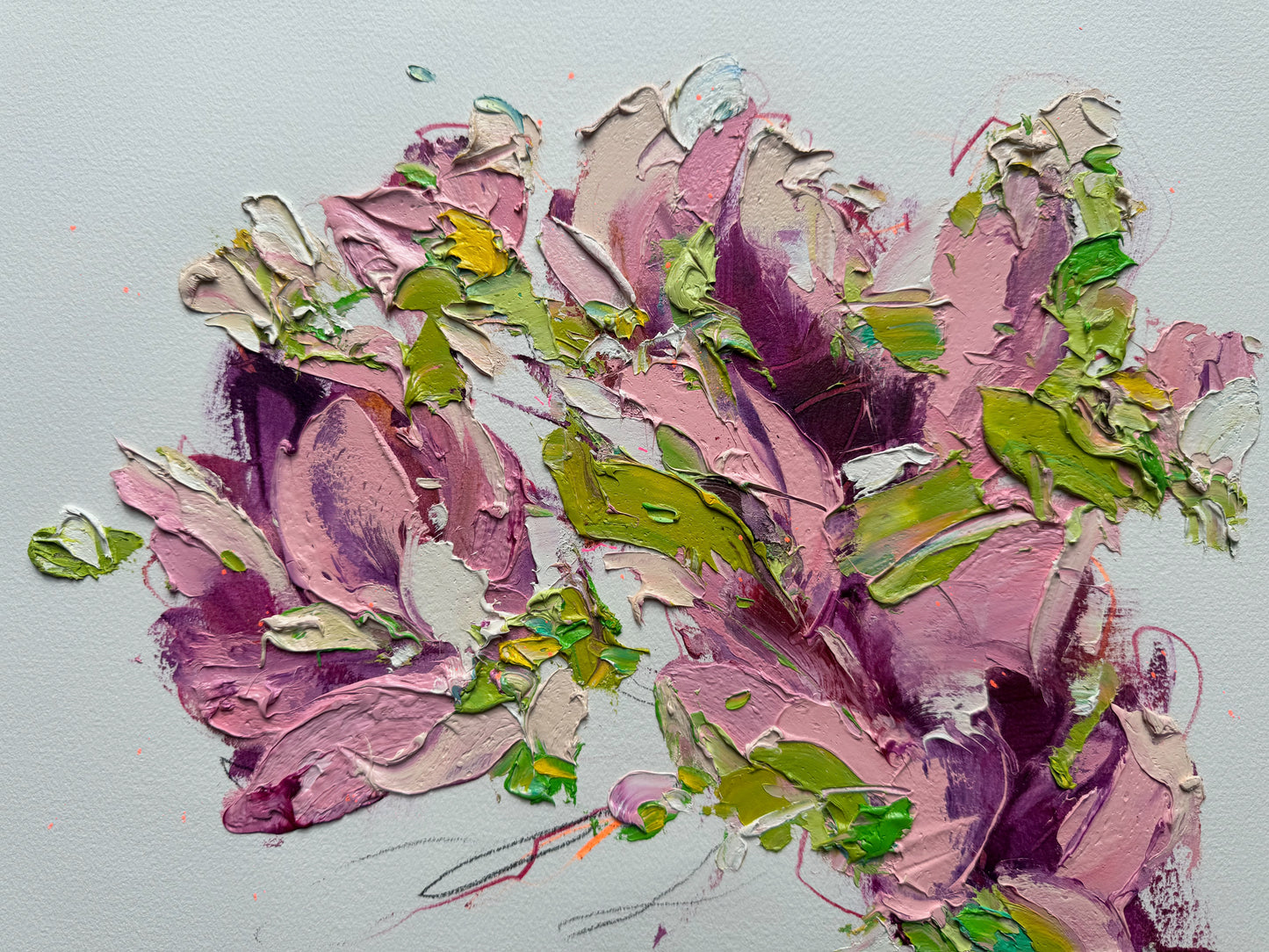 Study in Oil on Paper, Large - II